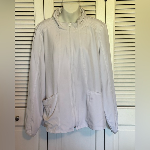 HeartSoul Jackets & Blazers - Heartsoul Light Gray Zip-Up Jacket